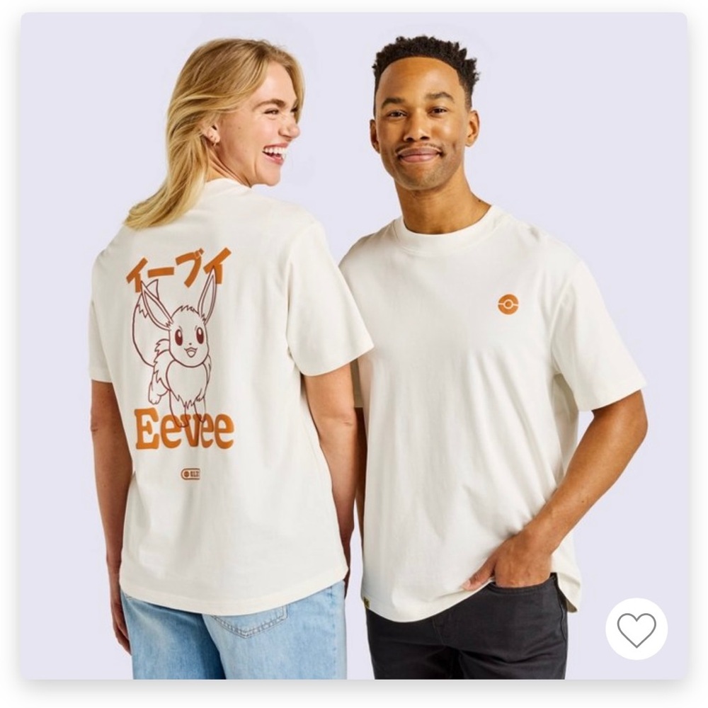 Target x Pokemon Eevee Crewneck Tee - Adult - XL NWT